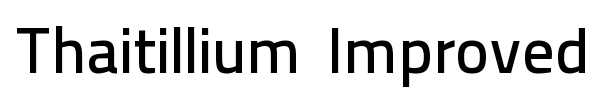Thaitillium Improved font preview